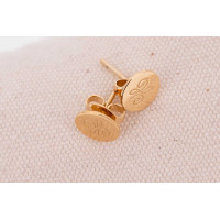 Boucles d'oreilles poussoir Pénélope Lou Arabesque Dorée