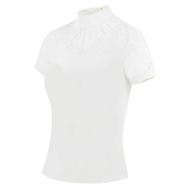 Polo Equithème London manches courtes Blanc Polo Equithème London manches courtes Blanc