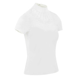 Polo Equithème London manches courtes Blanc Polo Equithème London manches courtes Blanc