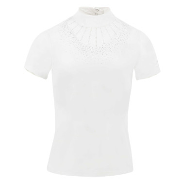 Polo Equithème London manches courtes Blanc Polo Equithème London manches courtes Blanc