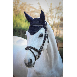 Bonnet pour chevaux New Strass Pénélope Bleu marine