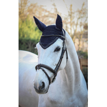Bonnet pour chevaux New Strass Pénélope Bleu marine