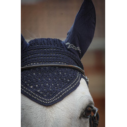 Bonnet pour chevaux New Strass Pénélope Bleu marine