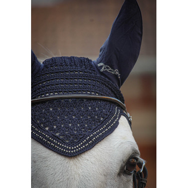 Bonnet pour chevaux New Strass Pénélope Bleu marine