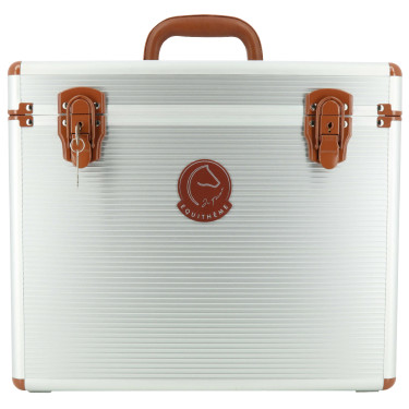 Coffre de pansage Equithème Je t'aime Argent