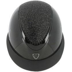 Casque Equithème Wings Noir brillant lamé