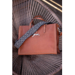 Sac à main Pénélope Romane Cognac Marron