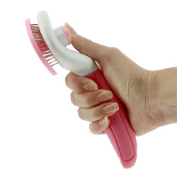 Brosse de toilettage Hippotonic Autonet Rose