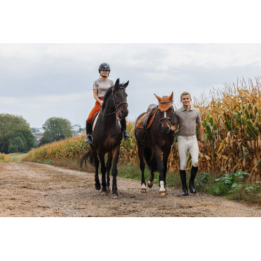 Polo Equithème Eric Taupe Marron