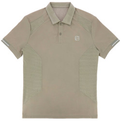 Polo Equithème Eric Taupe Marron
