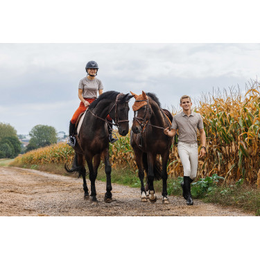 T-shirt Equithème Marion Taupe Marron