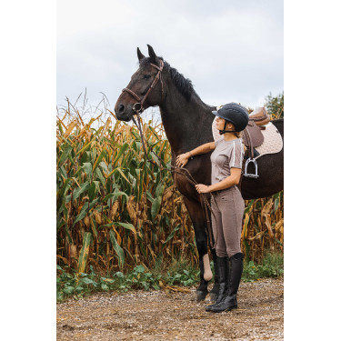 T-shirt Equithème Marion Taupe Marron