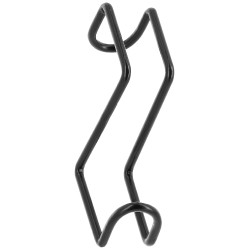 Porte-bride court Hippotonic à crochets Noir