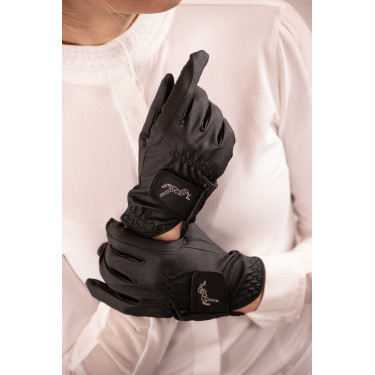 Gants Pisma Strass Pénélope Noir Gants Pisma Strass Pénélope Noir
