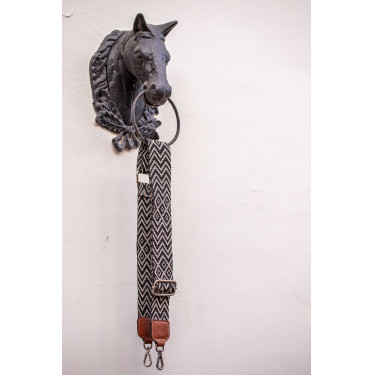 Bandoulière Pénélope Noir / écru