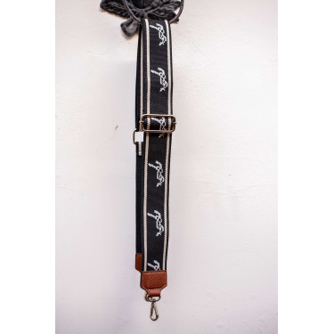 Bandoulière Pénélope Logo Noir / écru Bandoulière Pénélope Logo Noir / écru