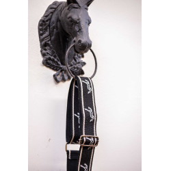 Bandoulière Pénélope Logo Noir / écru Bandoulière Pénélope Logo Noir / écru