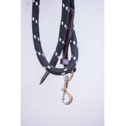 Longe Pénélope Corde et cuir Havane Marron