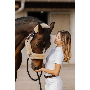 Polo mesh Equithème Betty Blanc