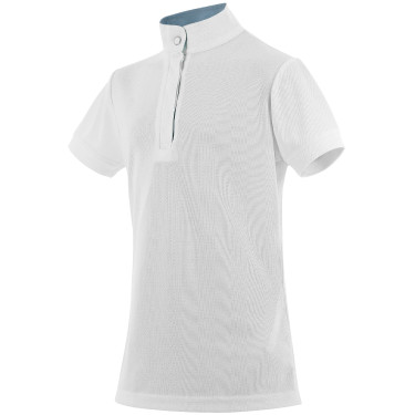Polo mesh Equithème Betty Blanc
