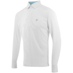 Polo mesh Equithème Dany Blanc