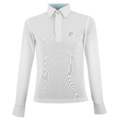 Polo mesh Equithème Dany Blanc
