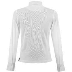 Polo mesh Equithème Dany Blanc