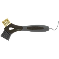 Cure-pieds brosse métal Hippotonic 3 en 1 Marron