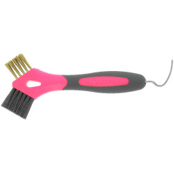 Cure-pieds brosse métal Hippotonic 3 en 1 Rose