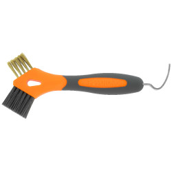 Cure-pieds brosse métal Hippotonic 3 en 1 Orange