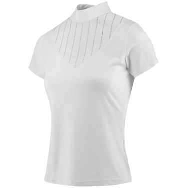 Polo Equithème Funza Manches courtes Blanc