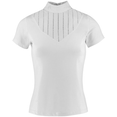 Polo Equithème Funza Manches courtes Blanc