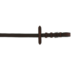 Rênes caoutchouc Norton Club Oily Havane Marron