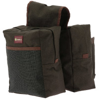 Sacoche Randol's Western double Marron