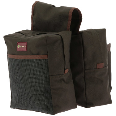 Sacoche Randol's Western double Marron