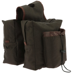 Sacoche Randol's Western double Marron