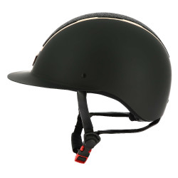 Casque Equithème Glint Mat Noir mat / rose