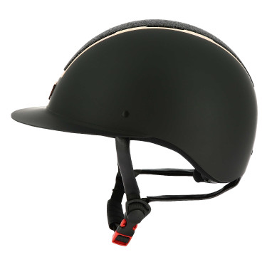 Casque Equithème Glint Mat Noir mat / rose