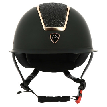Casque Equithème Glint Mat Noir mat / rose