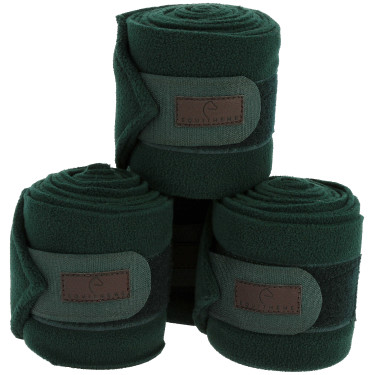 Bandes de polo Equithème par 4 Vert foncé