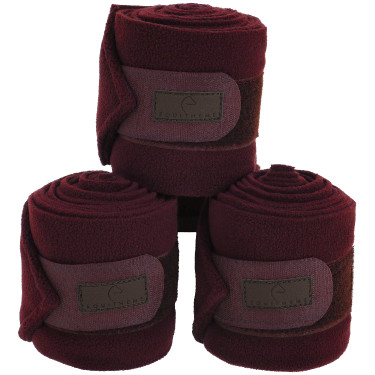 Bandes de polo Equithème par 4 Bordeaux
