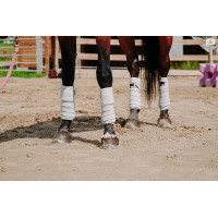 Bandes de polo Equithème par 4 Blanc