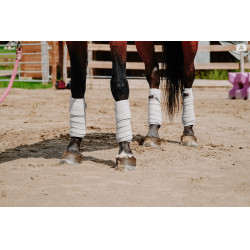Bandes de polo Equithème par 4 Blanc