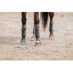 Bandes de polo Equithème par 4 Gris