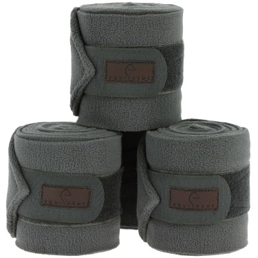 Bandes de polo Equithème par 4 Gris