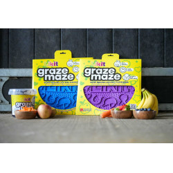 Tapis de léchage Likit Graze Maze Bleu