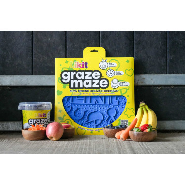 Tapis de léchage Likit Graze Maze Bleu