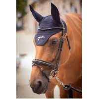 Bonnet chevaux Pénélope Coton Marine Bleu marine Bonnet chevaux Pénélope Coton Marine Bleu marine