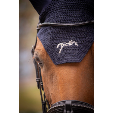 Bonnet chevaux Pénélope Coton Marine Bleu marine Bonnet chevaux Pénélope Coton Marine Bleu marine
