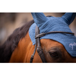 Bonnet chevaux Pénélope Coton Bleu lagon Bonnet chevaux Pénélope Coton Bleu lagon